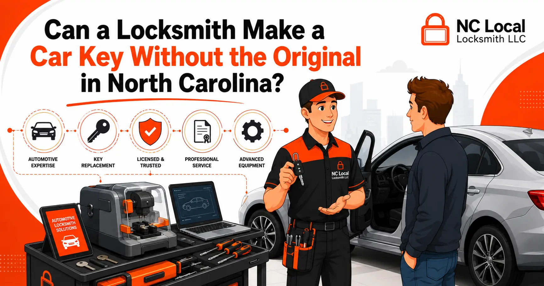 Can a Locksmith Make a Car Key Without the Original in NC? (2026)