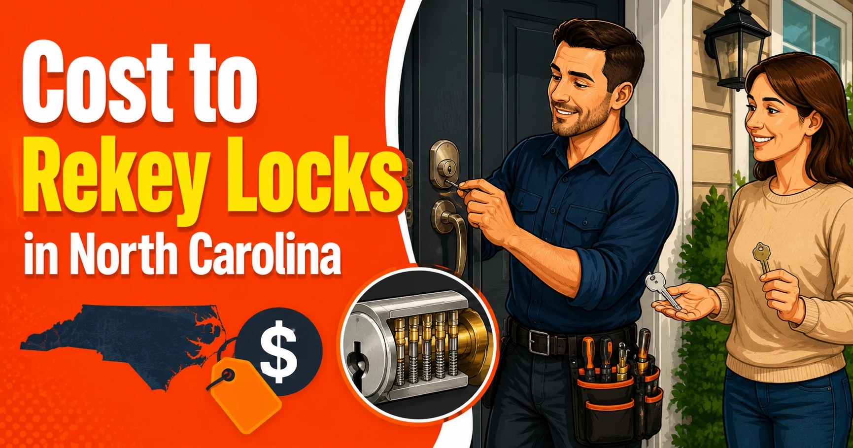 Cost to Rekey Locks in North Carolina: 2026 Prices