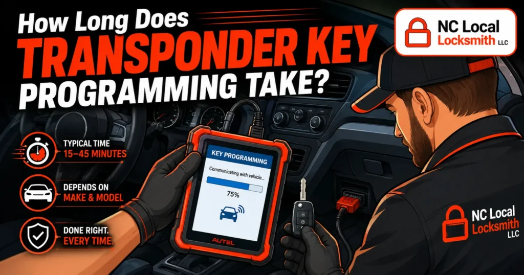 How Long Does Transponder Key Programming Take in NC?